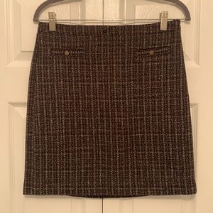 Loft Tweed Mini Skirt